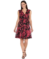 R & M Richards Women's Sleeveless Wrap Dress