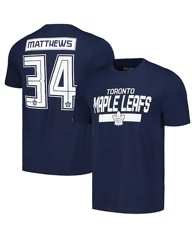 Levelwear Men's Auston Matthews Navy Toronto Maple Leaf Richmond Player Name Number T-Shirt
