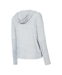 Concepts Sport Women's 2-Piece Gray Arizona Cardinals Juniper Long Sleeve Hoodie Top and Shorts Set