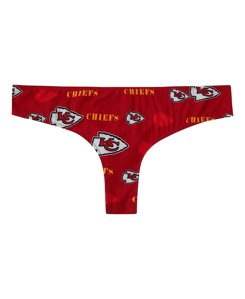 Concepts Sport Women's Red Kansas City Chiefs Mosaic All Over Print Thong