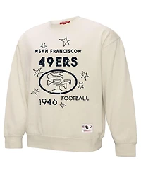 Mitchell & Ness Women's Cream San Francisco 49ers Plus Shooting Star Sweatshirt