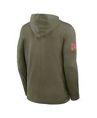 Nike Men's Olive Arkansas Razorbacks 2025 Military Appreciation Dri-fit Hoodie