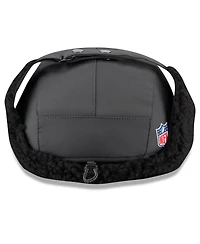 New Era Men's Charcoal Las Vegas Raiders 2025 Sideline Cold Weather Runner Dog Ear Adjustable Hat
