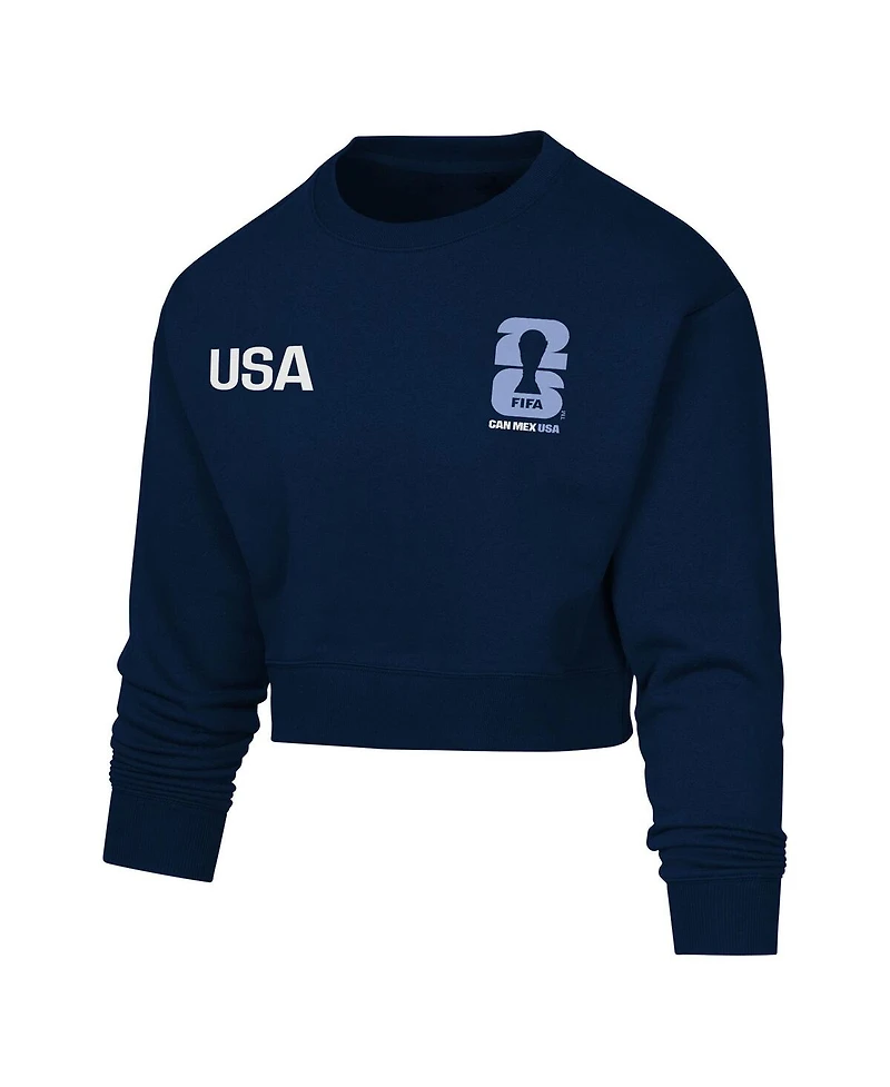 Outerstuff Women's Navy Fifa World Cup 2026 Cropped Sweatshirt