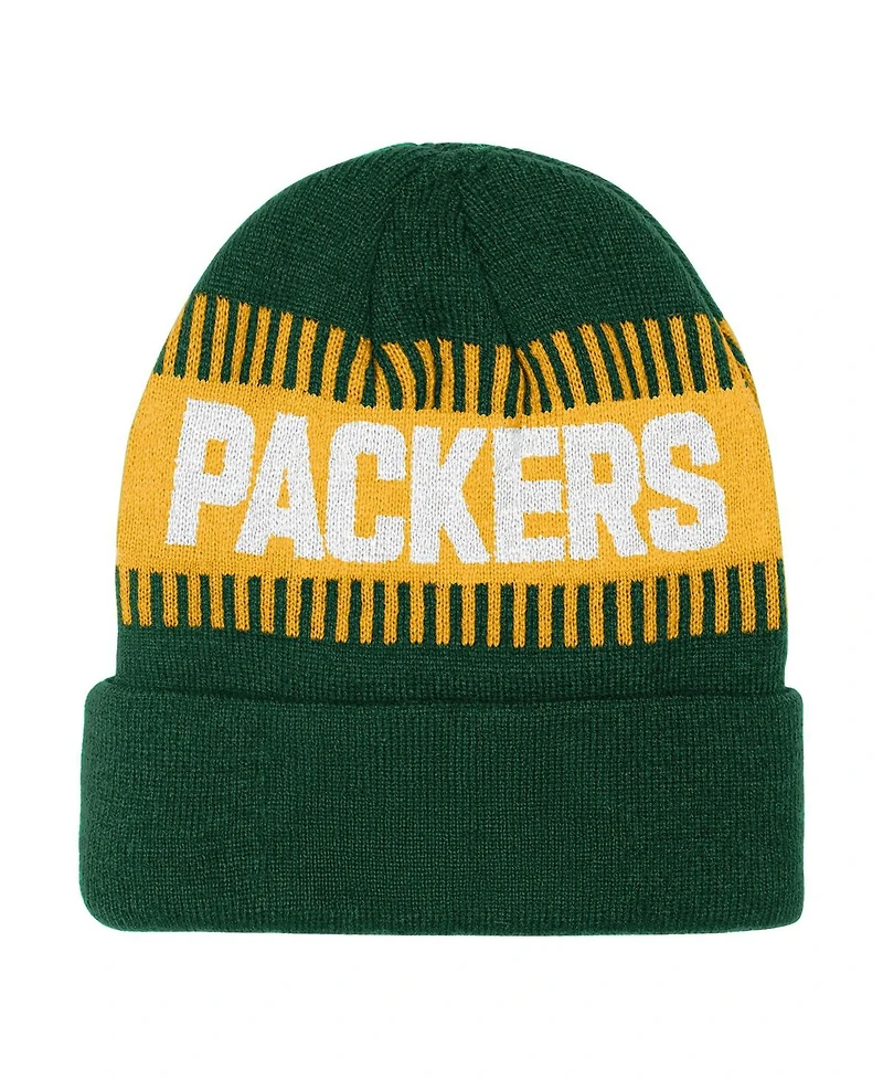 Outerstuff Big Boys and Girls Green Bay Packers Bright Lights Cuffed Knit Hat