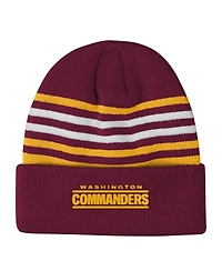 Outerstuff Big Boys and Girls Burgundy Washington Commanders Essentials Cuffed Knit Hat