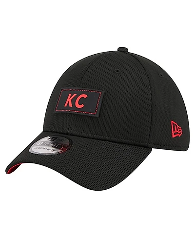 New Era Men's Black Kansas City Chiefs Scoreboard 39THIRTY Flex Hat