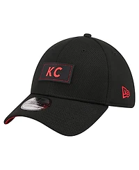 New Era Men's Black Kansas City Chiefs Scoreboard 39THIRTY Flex Hat