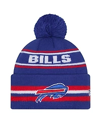 New Era Men's Royal Buffalo Bills Classic Cuffed Knit with Pom Hat