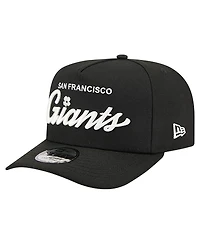 New Era Men's Black San Francisco Giants Local Play A-Frame 9FIFTY Snapback Hat
