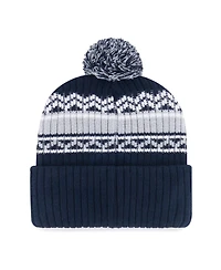 '47 Brand Big Boys and Girls Navy New York Yankees Polar Vortex Cuffed Knit with Pom Hat
