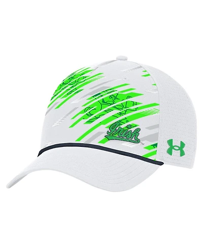 Under Armour Men's White Notre Dame Fighting Irish College Essentials Driver Rope Adjustable Hat