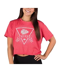 Concepts Sport Women's Red Kansas City Chiefs Quest Knit Crop Top