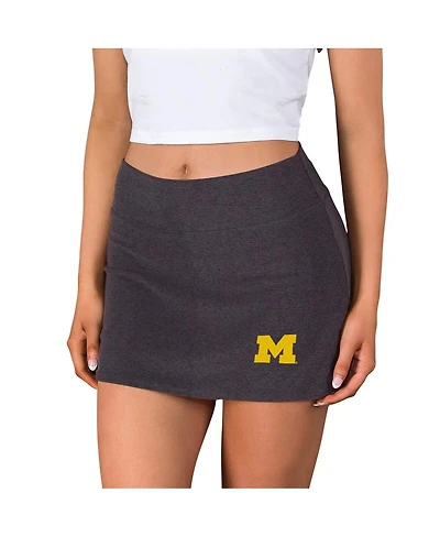 Concepts Sport Women's Charcoal Michigan Wolverines Centerline Knit Skort