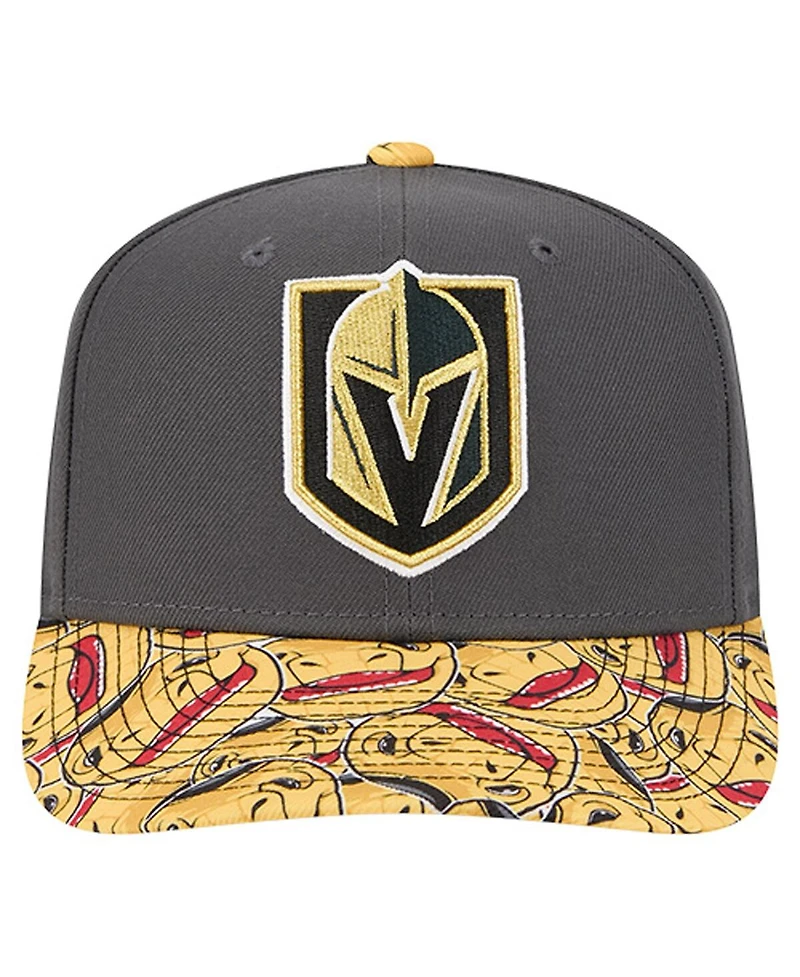New Era Men's Gray Vegas Golden Knights Mascot Visor 9SEVENTY Adjustable Hat