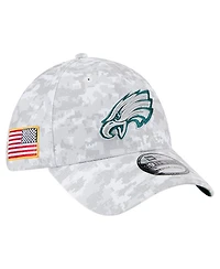 New Era Men's White Philadelphia Eagles 2025 Salute to Service Digital Camo Fan Pack 39THIRTY Flex Hat