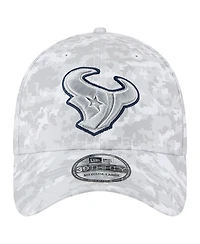 New Era Men's White Houston Texans 2025 Salute to Service Digital Camo Fan Pack 39THIRTY Flex Hat