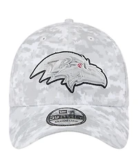New Era Men's White Baltimore Ravens 2025 Salute to Service Digital Camo Fan Pack 39THIRTY Flex Hat