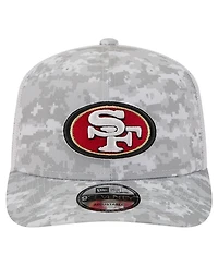 New Era Men's Gray San Francisco 49ers Salute to Service Fan Pack 9SEVENTY Trucker Adjustable Hat