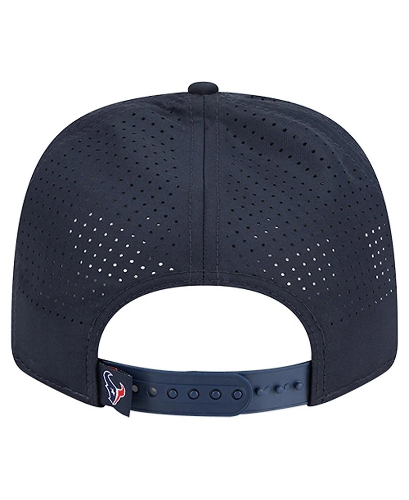 New Era Men's Navy Houston Texans Script 9SEVENTY Adjustable Hat