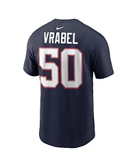 Nike Men's Mike Vrabel Navy New England Patriots Retired Player Name Number T-Shirt