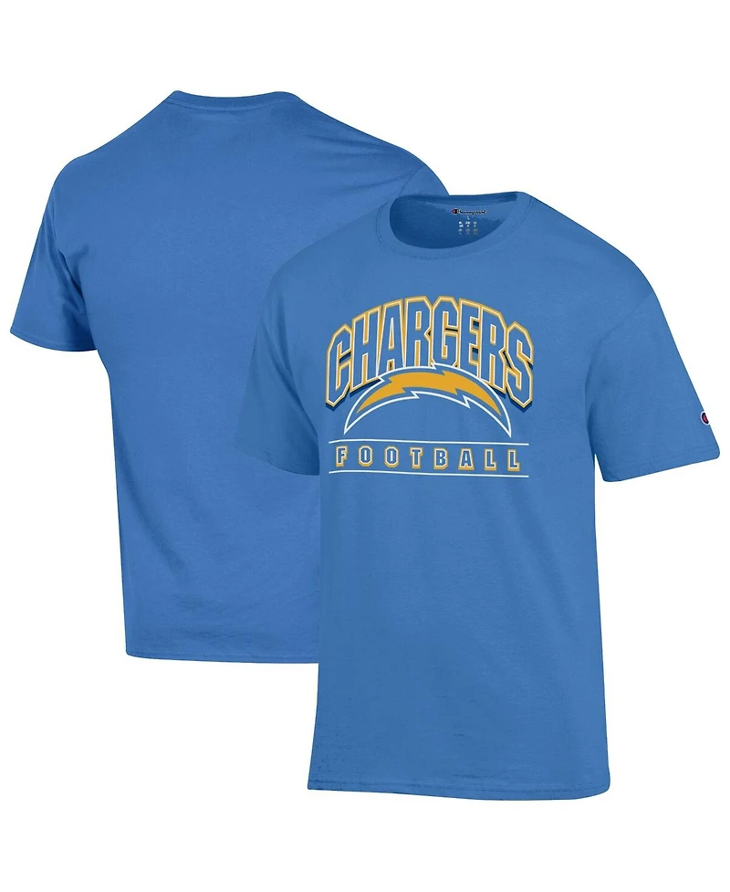 Champion Men's Powder Blue Los Angeles Chargers Football T-Shirt