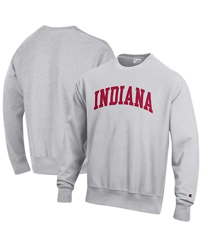 Champion Men's Gray Indiana Hoosiers Reverse Weave Fleece Sweatshirt