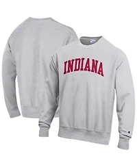 Champion Men's Gray Indiana Hoosiers Reverse Weave Fleece Sweatshirt