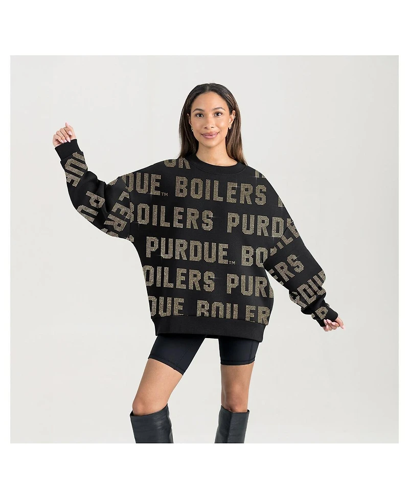 Gameday Couture Women's Black Purdue Boilermakers Hype Era Sweatshirt