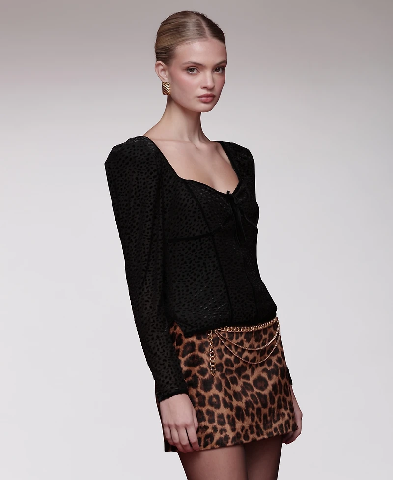 Avec Les Filles Women's Long-Sleeve Top