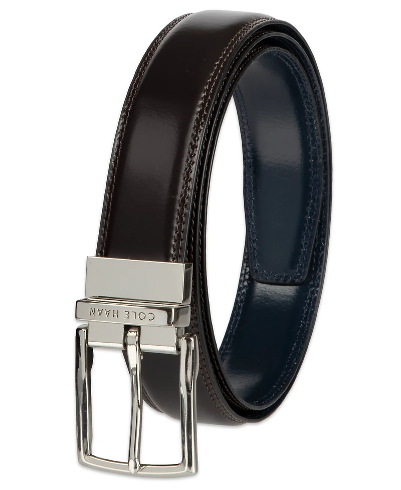 Cole Haan Men's Two-in-One Reversible Leather Dress Belt