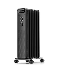Cowsar Portable Electric Radiato Portable Electric Radiator Heater,Space Oil Filled Heaters with 3 Heat Settings, Overheat & Tip-Over Protection,1500W