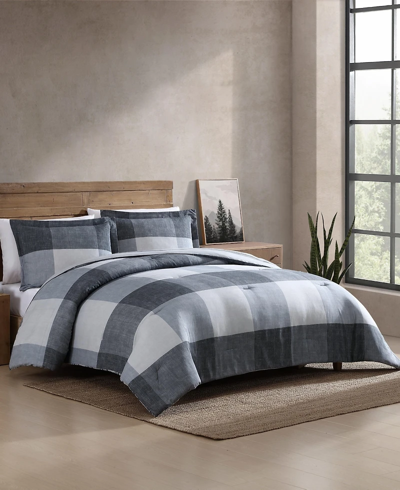 Eddie Bauer Oversized Plaid Reversible 7-Pc. Comforter Set