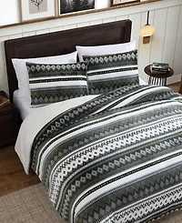 Eddie Bauer Shelton Fair Isle Plush 3-Pc. Comforter Set