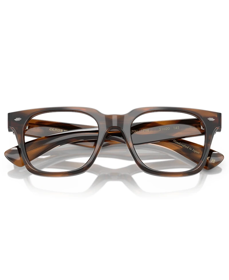Oliver Peoples Men's Square Alfrey Eyeglasses, OV5570U