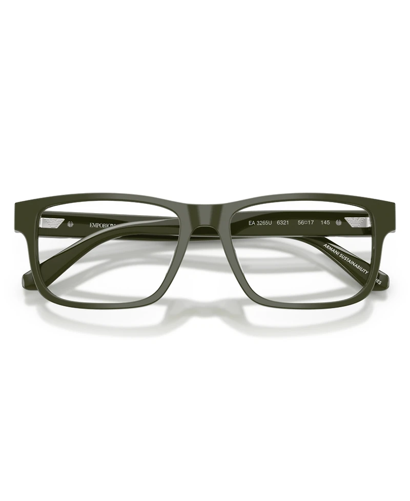 Emporio Armani Men's Square Eyeglasses