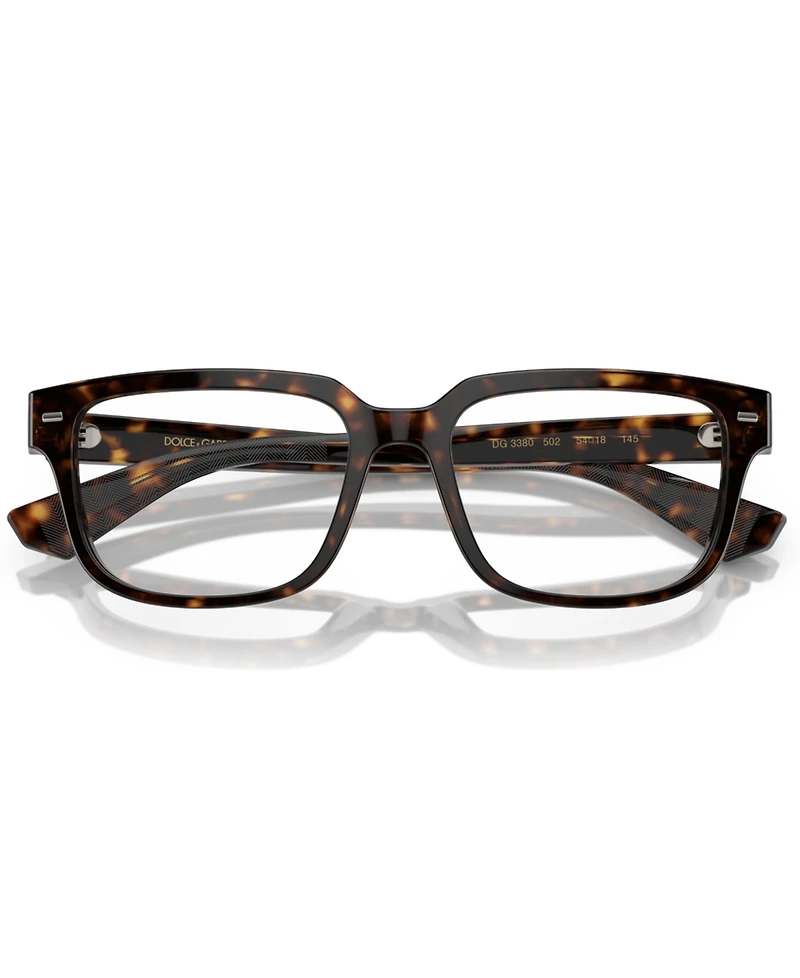 Dolce Gabbana Men's Square Eyeglasses, DG3380