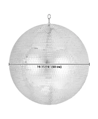 Yescom 20" Large Disco Ball Mirror Big Hanging Glass Decor for 70s 80s Party Events Wedding Dj Dance Club Stage Lighting Silver