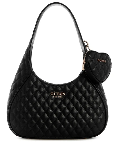 Guess Atabey Zip Top Small Hobo Bag