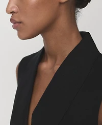 Mango Women's Belted Linen Suit Vest