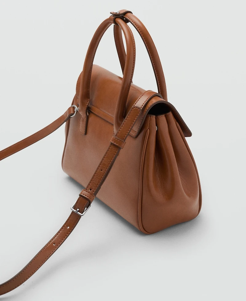 Mango Women's Small City Flap Handbag