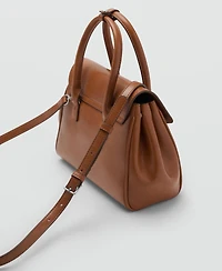 Mango Women's Small City Flap Handbag