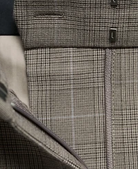 Mango Women's Wide-Leg Check Suit Pants