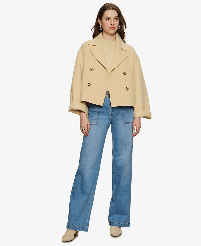 Sanctuary Women's Easy Layering Shell Short-Sleeve Sweater