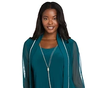 R & M Richards Women's Layered-Look Top Pants