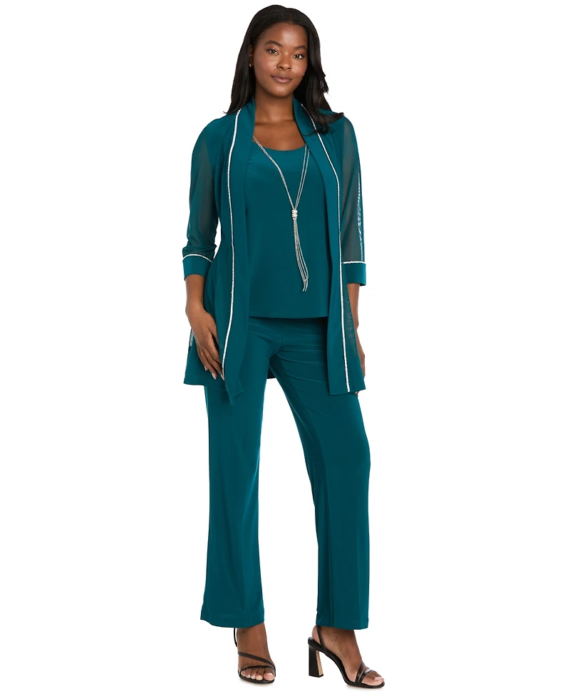 R & M Richards Women's Layered-Look Top Pants