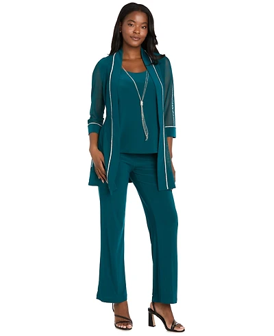 R & M Richards Women's Layered-Look Top Pants