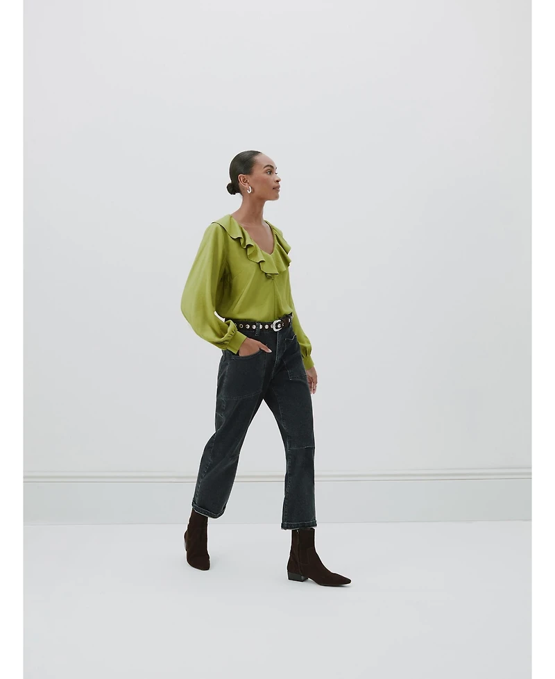 Hush Women's Air Flow Ruffle Blouse