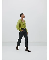 Hush Women's Air Flow Ruffle Blouse