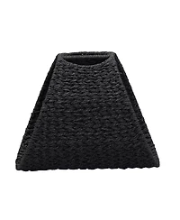 Household Essentials Oval Magazine Rack, Black Paper Rope